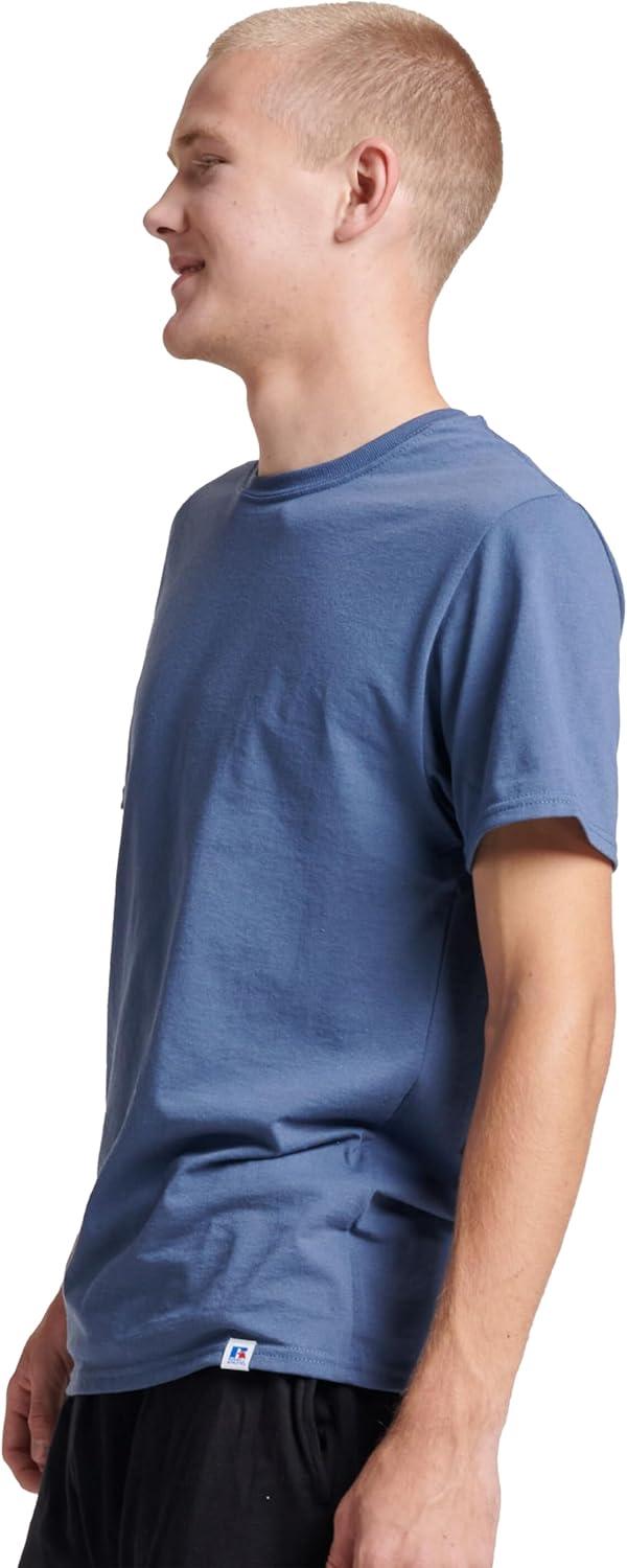 imageRussell Athletic Mens DriPower Short Sleeve Tees Moisture Wicking Odor Protection UPF 30 Sizes S4xVintage Blue