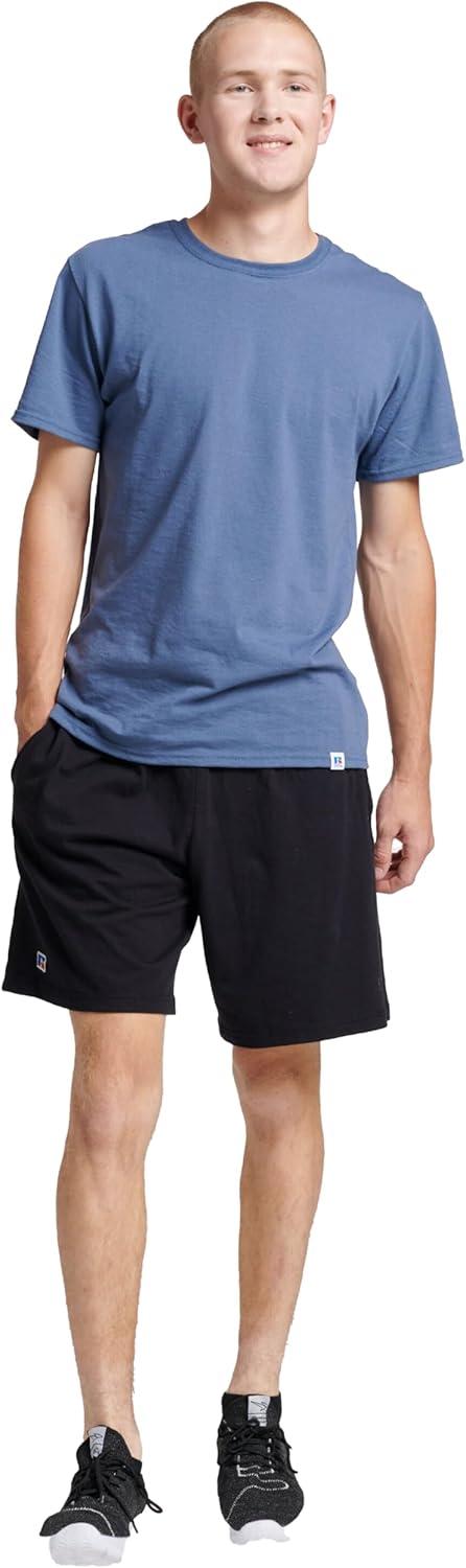 imageRussell Athletic Mens DriPower Short Sleeve Tees Moisture Wicking Odor Protection UPF 30 Sizes S4xVintage Blue