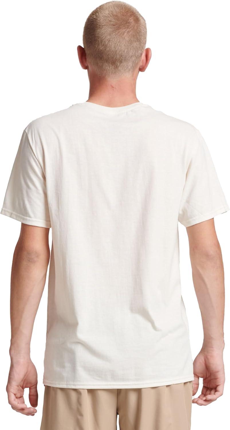 imageRussell Athletic Mens DriPower Short Sleeve Tees Moisture Wicking Odor Protection UPF 30 Sizes S4xVintage White