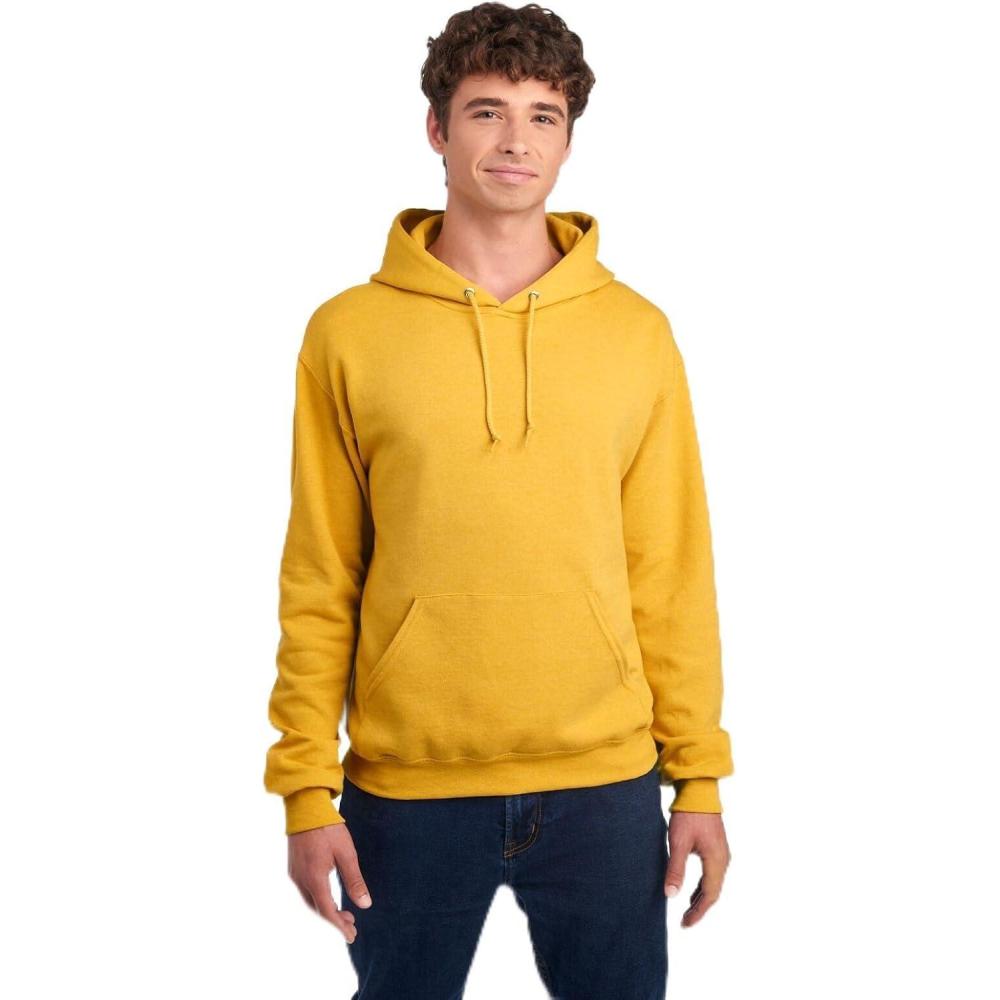 imageJerzees Mens NuBlend Fleece Hoodies ampamp Sweatshirts Cotton Blend Sizes S3XHoodie Mustard Heather
