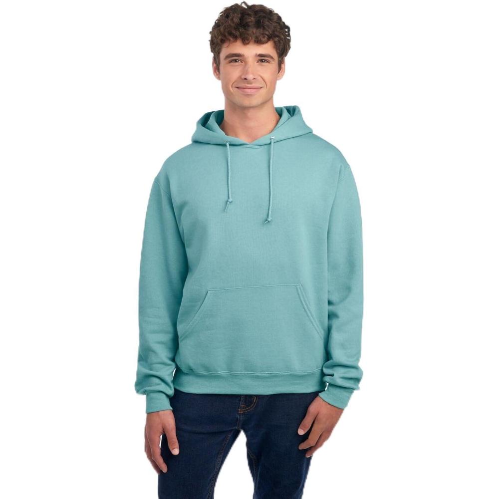 imageJerzees Mens NuBlend Fleece Hoodies ampamp Sweatshirts Cotton Blend Sizes S3XHoodie Sage