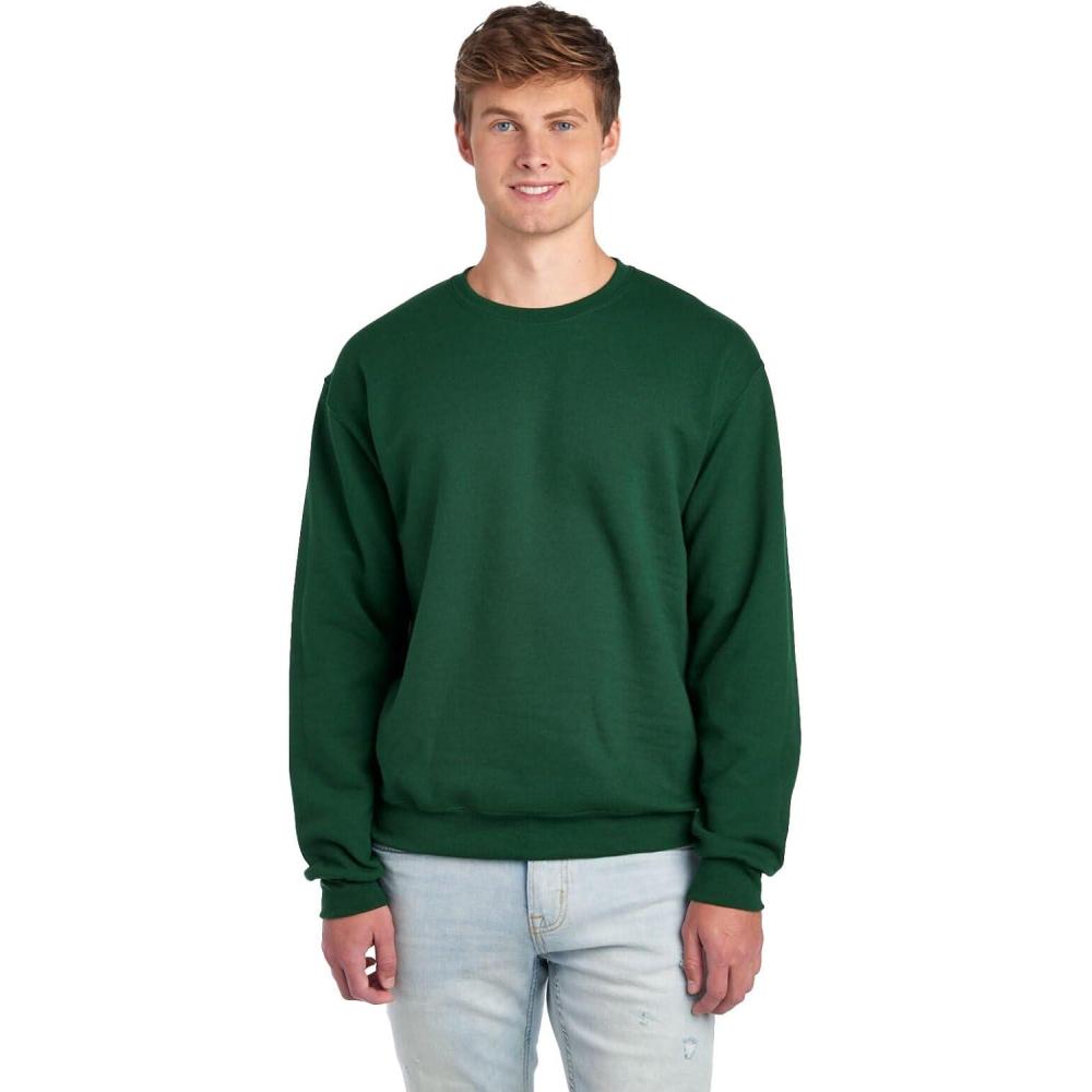 imageJerzees Mens NuBlend Fleece Hoodies ampamp Sweatshirts Cotton Blend Sizes S3XSweatshirt  Forest Green