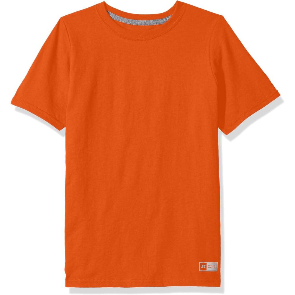 imageRussell Athletic Big Boys Cotton Performance Short Sleeve TShirtBurnt Orange