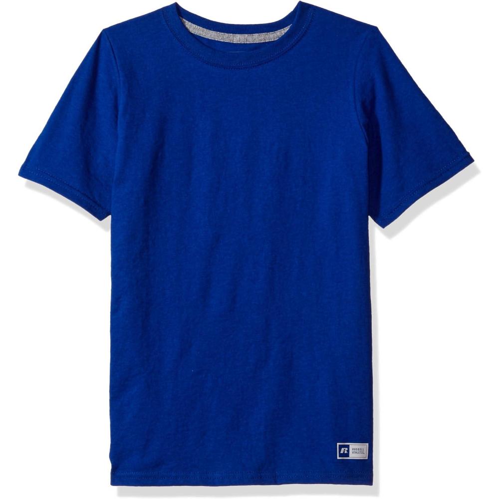 imageRussell Athletic Big Boys Cotton Performance Short Sleeve TShirtRoyal