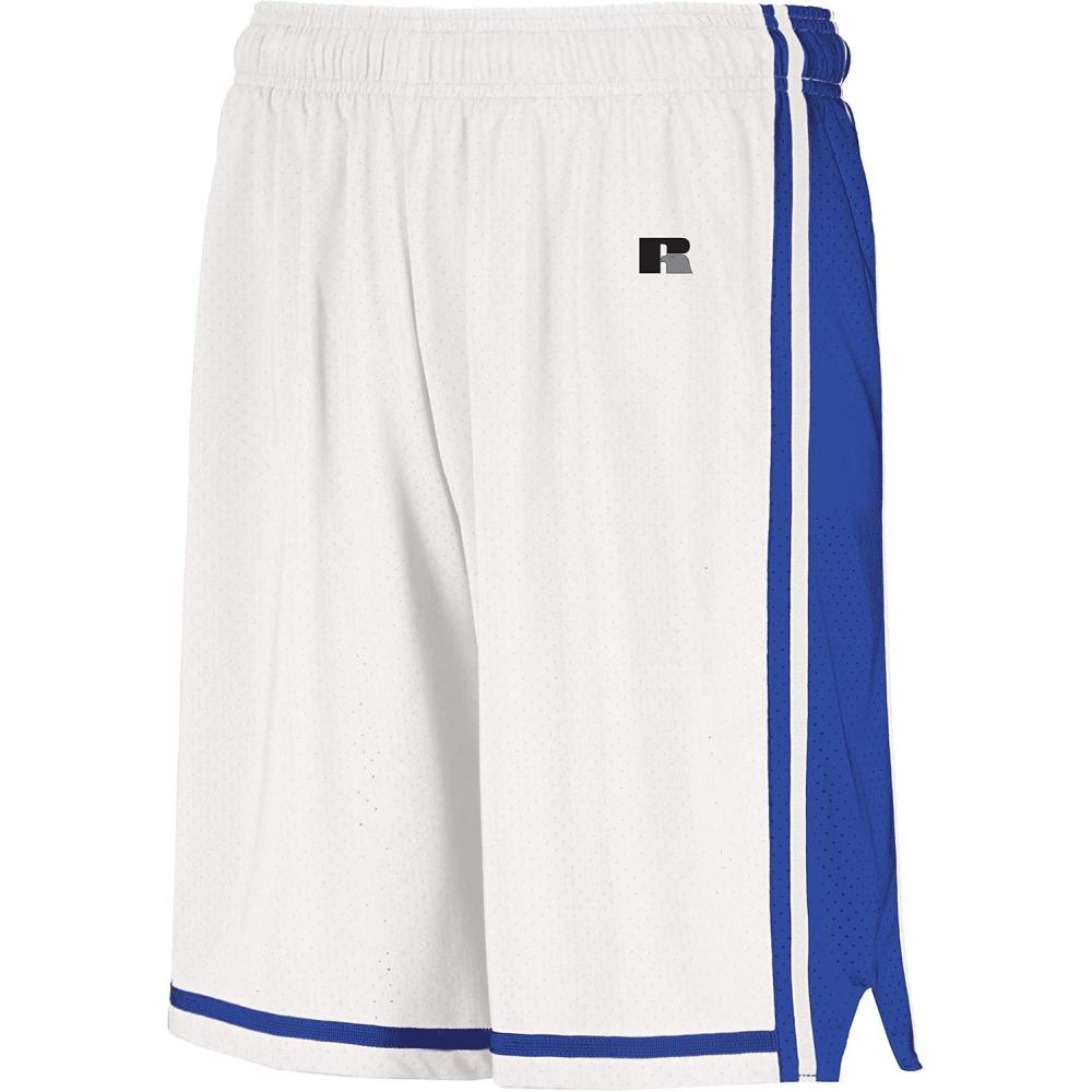 imageRussell Athletic Boys Youth Legacy Basketball ShortsWhiteRoyal