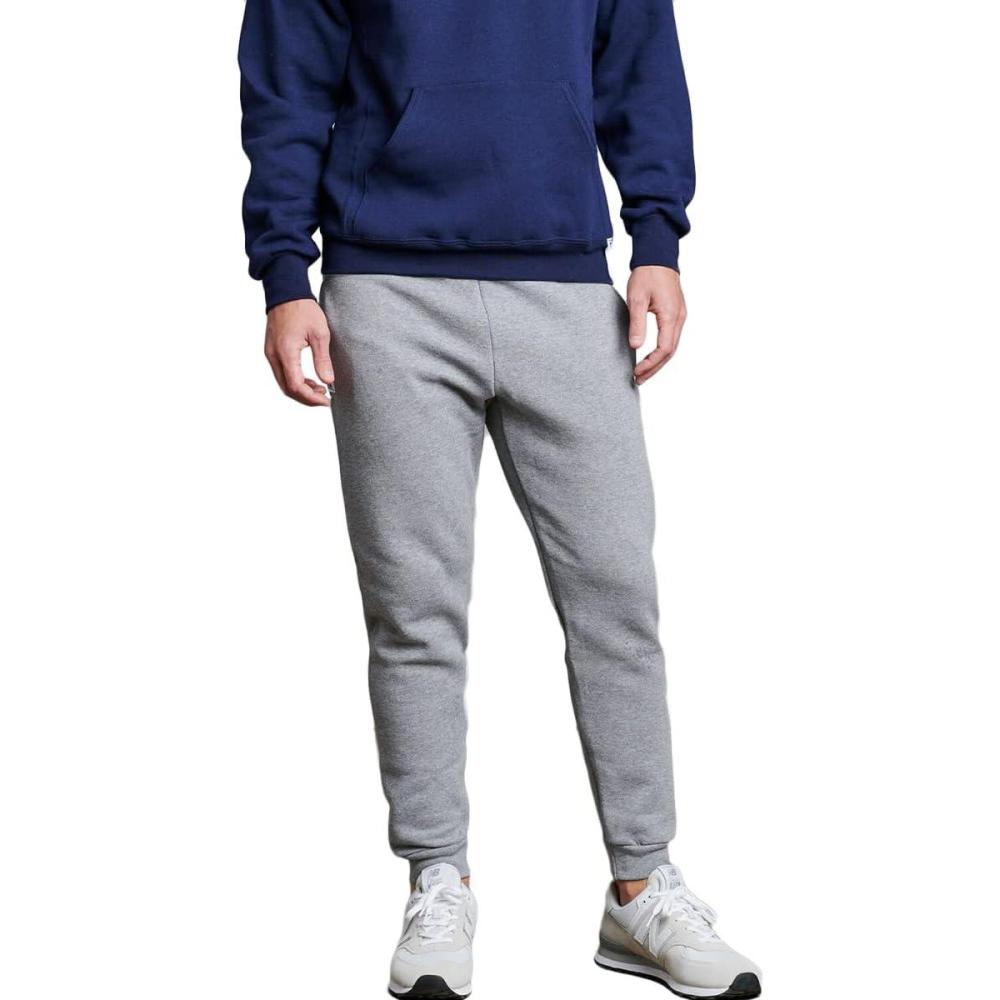 imageRussell Athletic Mens Dri Power Fleece Joggers with Pockets Relaxed Fit Moisture WickingOxford