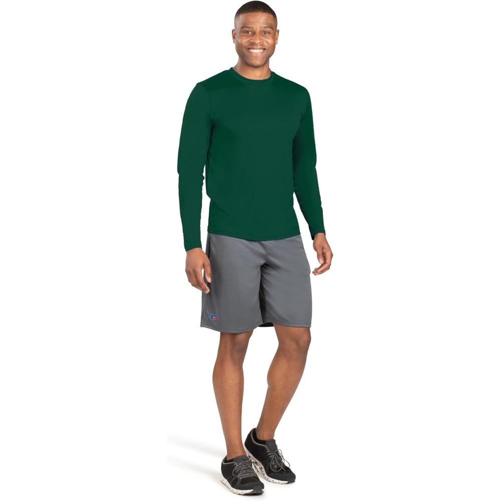 imageRussell Athletic Mens Long Sleeve Performance TeeDark Green