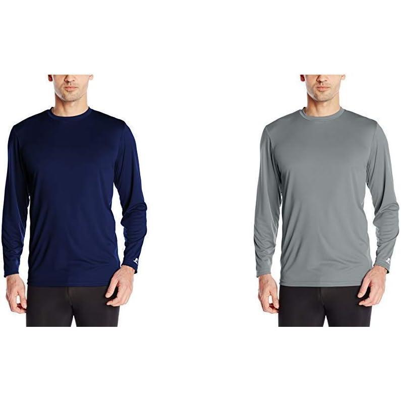 imageRussell Athletic Mens Long Sleeve Performance TeeNavySteel