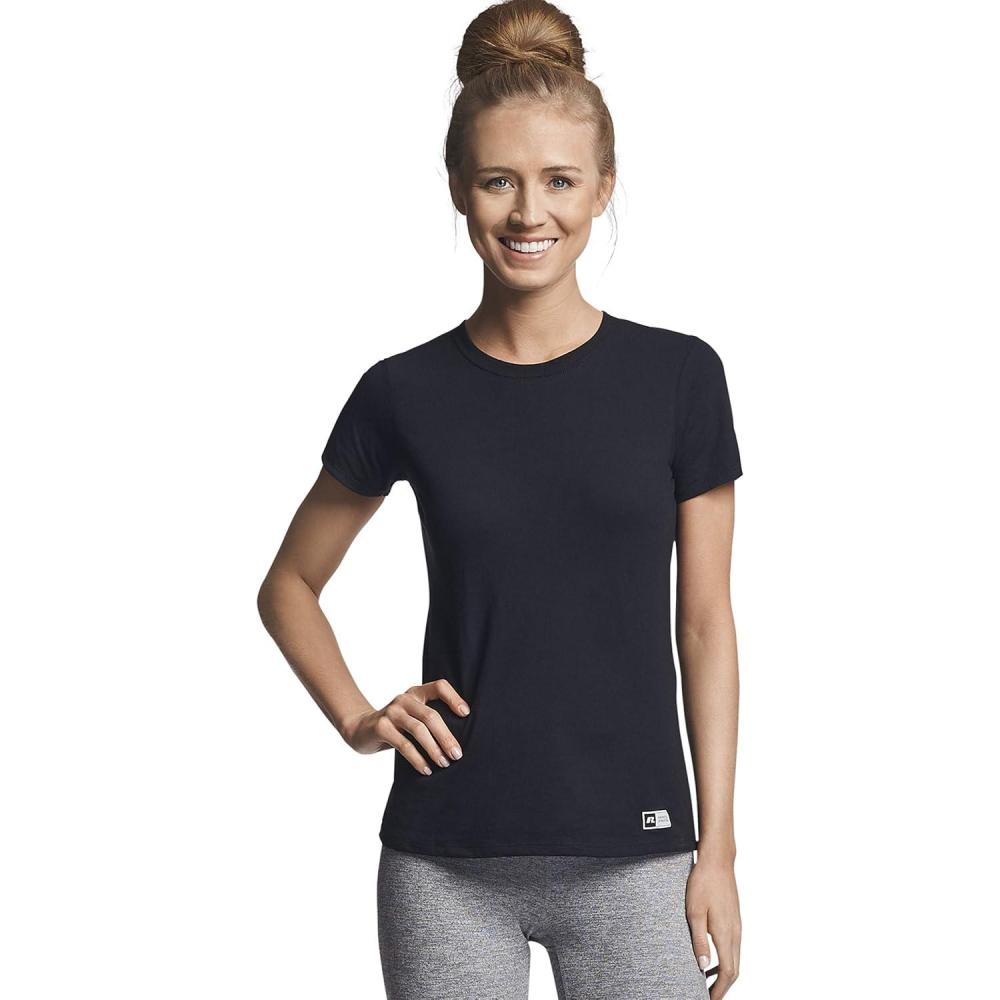 imageRussell Athletic Womens Womens Cotton Performance TShirtsBlack