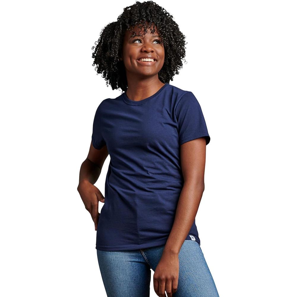 imageRussell Athletic Womens Womens Cotton Performance TShirtsNavy