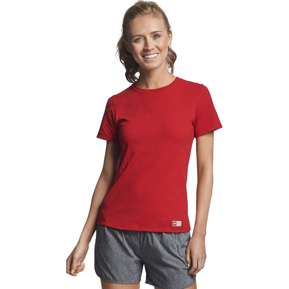 imageRussell Athletic Womens Womens Cotton Performance TShirtsTrue Red