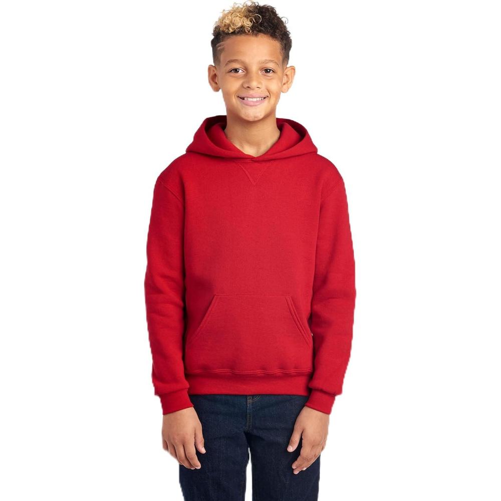 imageRussell Athletic Youth DriPower Fleece Hoodies Moisture Wicking Sizes SXLRed