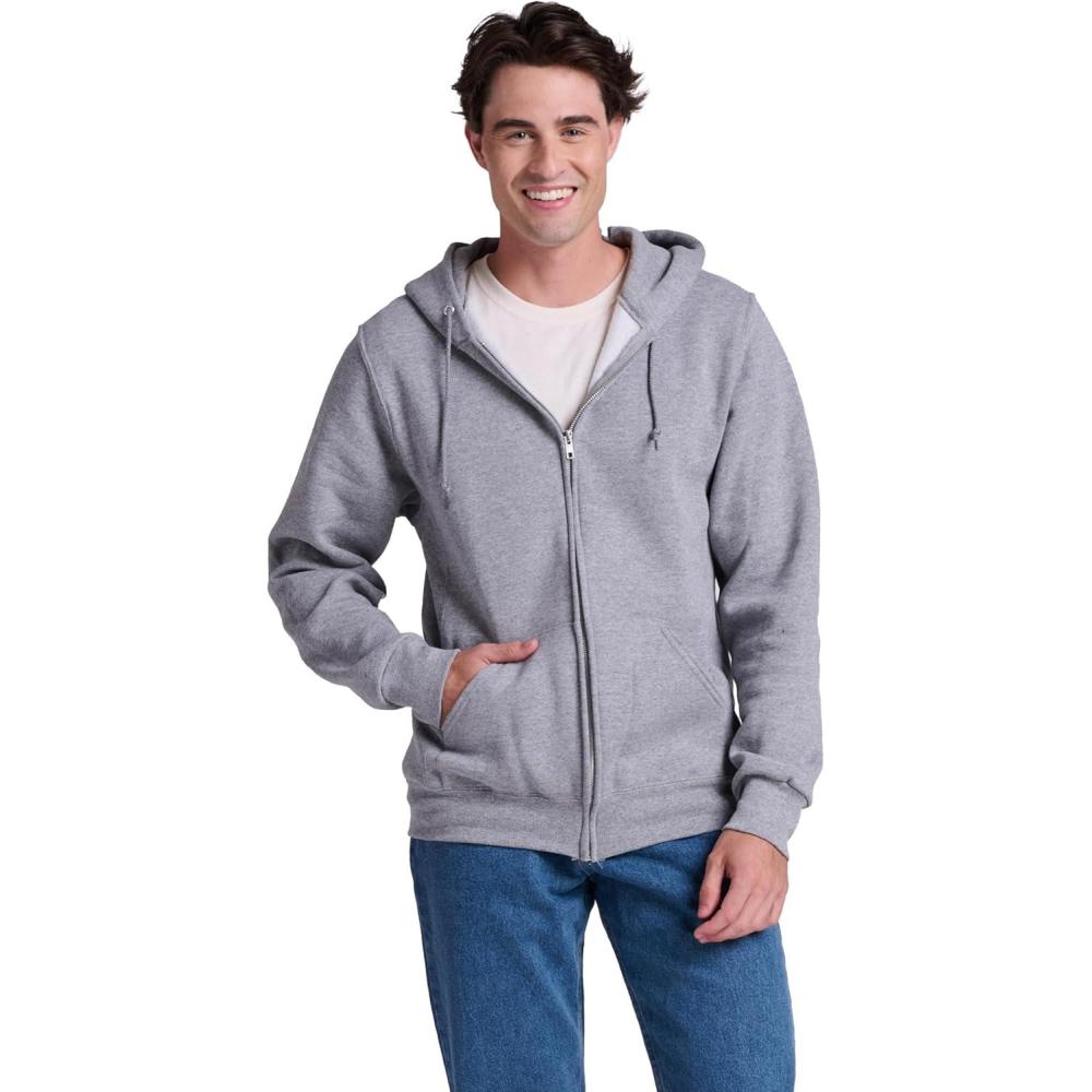 imageRussell Athletic mens Dripower Fleece Hoodies Moisture Wicking Cotton Blend Relaxed Fit Sizes S4xOxford Full Zip