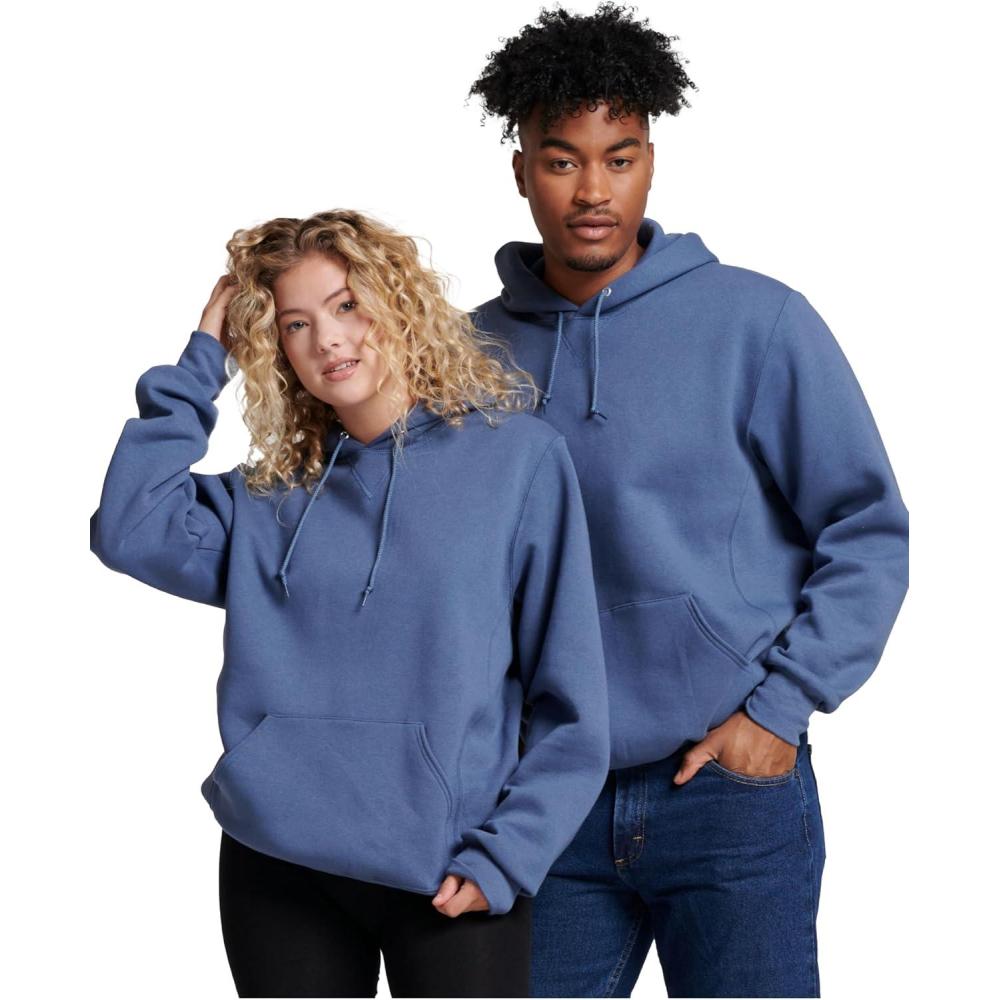 imageRussell Athletic mens Dripower Fleece Hoodies Moisture Wicking Cotton Blend Relaxed Fit Sizes S4xVintage Blue Pullover