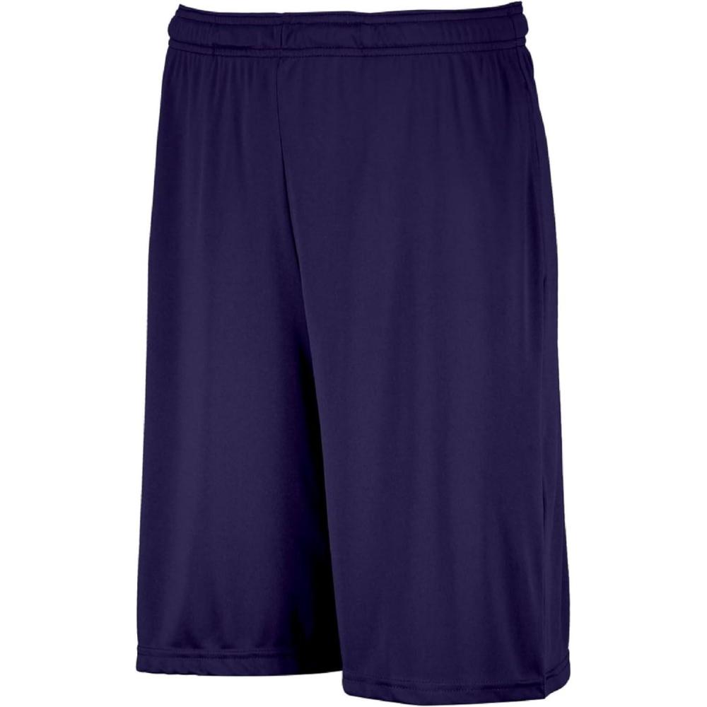 imageRussell Athletics Mens Dri Power Essential Performance Shorts with Pocket  Workout and Gym Active WearPurple