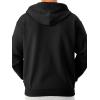 Jerzees Men’s NuBlend Fleece Hoodies & Sweatshirts, Cotton Blend, Sizes S-3X(Full Zip – Black)
