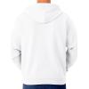 Jerzees Men’s NuBlend Fleece Hoodies & Sweatshirts, Cotton Blend, Sizes S-3X(Full Zip – White)