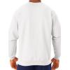 Jerzees Men’s NuBlend Fleece Hoodies & Sweatshirts, Cotton Blend, Sizes S-3X(Sweatshirt – White)