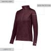 Russell Athletic Lightweight Performance 1/4 Zip Outerwear(Maroon)