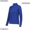 Russell Athletic Lightweight Performance 1/4 Zip Outerwear(Royal)