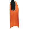 Russell Athletic Men’s Classic V-Neck Baseball Jersey: Vintage Appeal, with Dri-Power Moisture-Wicking(Burnt Orange/Black/White)
