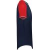 Russell Athletic Men’s Classic V-Neck Baseball Jersey: Vintage Appeal, with Dri-Power Moisture-Wicking(Navy/True Red/White)