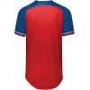 Russell Athletic Men’s Classic V-Neck Baseball Jersey: Vintage Appeal, with Dri-Power Moisture-Wicking(True Red/Royal/White)