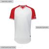 Russell Athletic Men’s Classic V-Neck Baseball Jersey: Vintage Appeal, with Dri-Power Moisture-Wicking(White/True Red/White)