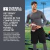 Russell Athletic Men’s Compression Full Length Tight(Grid Iron Silver)