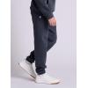 Russell Athletic Men’s Dri Power Fleece Elastic Bottom Sweatpants, Relaxed Fit, Moisture Wicking, with or Without Pockets(Black Heather With Pockets)