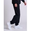Russell Athletic Men’s Dri Power Fleece Elastic Bottom Sweatpants, Relaxed Fit, Moisture Wicking, with or Without Pockets(Black No Pockets)