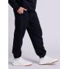 Russell Athletic Men’s Dri Power Fleece Elastic Bottom Sweatpants, Relaxed Fit, Moisture Wicking, with or Without Pockets(Black With Pockets)