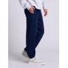 Russell Athletic Men’s Dri Power Fleece Elastic Bottom Sweatpants, Relaxed Fit, Moisture Wicking, with or Without Pockets(Navy With Pockets)