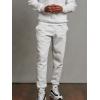 Russell Athletic Men’s Dri Power Fleece Joggers with Pockets, Relaxed Fit, Moisture Wicking(White)