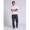 Russell Athletic Men’s Dri Power Fleece Open Bottom Sweatpants with Pockets, Relaxed Fit, Moisture Wicking(Black Heather)