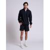 Russell Athletic Men’s Dri Power Fleece Quarter Zip, Moisture Wicking, Cotton Blend, Relaxed Fit, Sizes S-4x(Black)