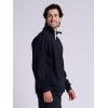 Russell Athletic Men’s Dri Power Fleece Quarter Zip, Moisture Wicking, Cotton Blend, Relaxed Fit, Sizes S-4x(Black)