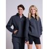 Russell Athletic Men’s Dri Power Fleece Quarter Zip, Moisture Wicking, Cotton Blend, Relaxed Fit, Sizes S-4x(Black Heather)