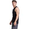 Russell Athletic Men’s Dri-Power Cotton Blend Sleeveless Muscle Shirts, Moisture Wicking Odor Protection UPF 30+, Sizes S-4X(Black)