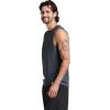 Russell Athletic Men’s Dri-Power Cotton Blend Sleeveless Muscle Shirts, Moisture Wicking Odor Protection UPF 30+, Sizes S-4X(Black Heather)