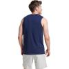 Russell Athletic Men’s Dri-Power Cotton Blend Sleeveless Muscle Shirts, Moisture Wicking Odor Protection UPF 30+, Sizes S-4X(Navy)