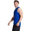 Russell Athletic Men’s Dri-Power Cotton Blend Sleeveless Muscle Shirts, Moisture Wicking Odor Protection UPF 30+, Sizes S-4X(Royal)