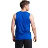 Russell Athletic Men’s Dri-Power Cotton Blend Sleeveless Muscle Shirts, Moisture Wicking Odor Protection UPF 30+, Sizes S-4X(Royal)