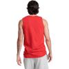 Russell Athletic Men’s Dri-Power Cotton Blend Sleeveless Muscle Shirts, Moisture Wicking Odor Protection UPF 30+, Sizes S-4X(True Red)