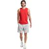 Russell Athletic Men’s Dri-Power Cotton Blend Sleeveless Muscle Shirts, Moisture Wicking Odor Protection UPF 30+, Sizes S-4X(True Red)