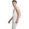 Russell Athletic Men’s Dri-Power Cotton Blend Sleeveless Muscle Shirts, Moisture Wicking Odor Protection UPF 30+, Sizes S-4X(White)