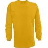 Russell Athletic Men’s Dri-Power Long Sleeve Tees, Moisture Wicking, Odor Protection, UPF 30+(Basic Gold)