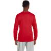 Russell Athletic Men’s Dri-Power Long Sleeve Tees, Moisture Wicking, Odor Protection, UPF 30+(Basic True Red)