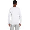Russell Athletic Men’s Dri-Power Long Sleeve Tees, Moisture Wicking, Odor Protection, UPF 30+(Basic White)