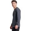 Russell Athletic Men’s Dri-Power Long Sleeve Tees, Moisture Wicking, Odor Protection, UPF 30+(Black Heather)